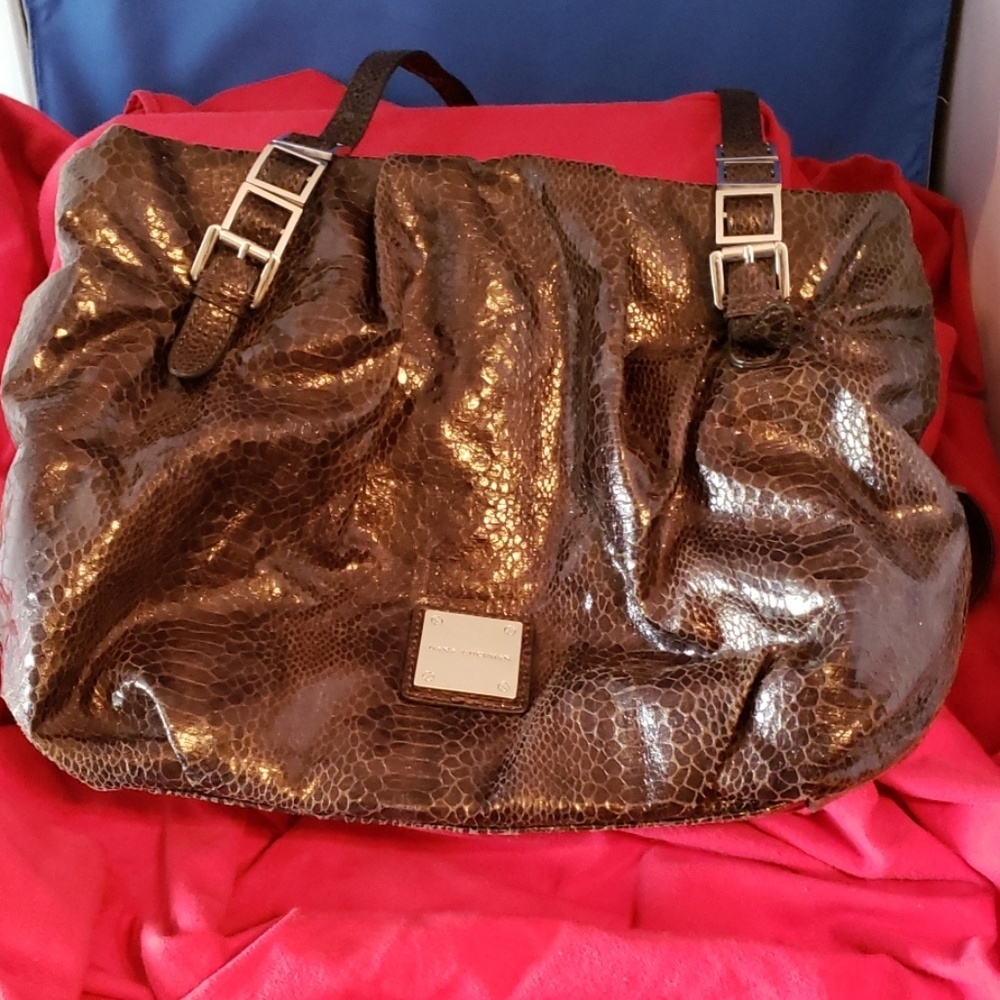 Dana Buchman brown animal print bag